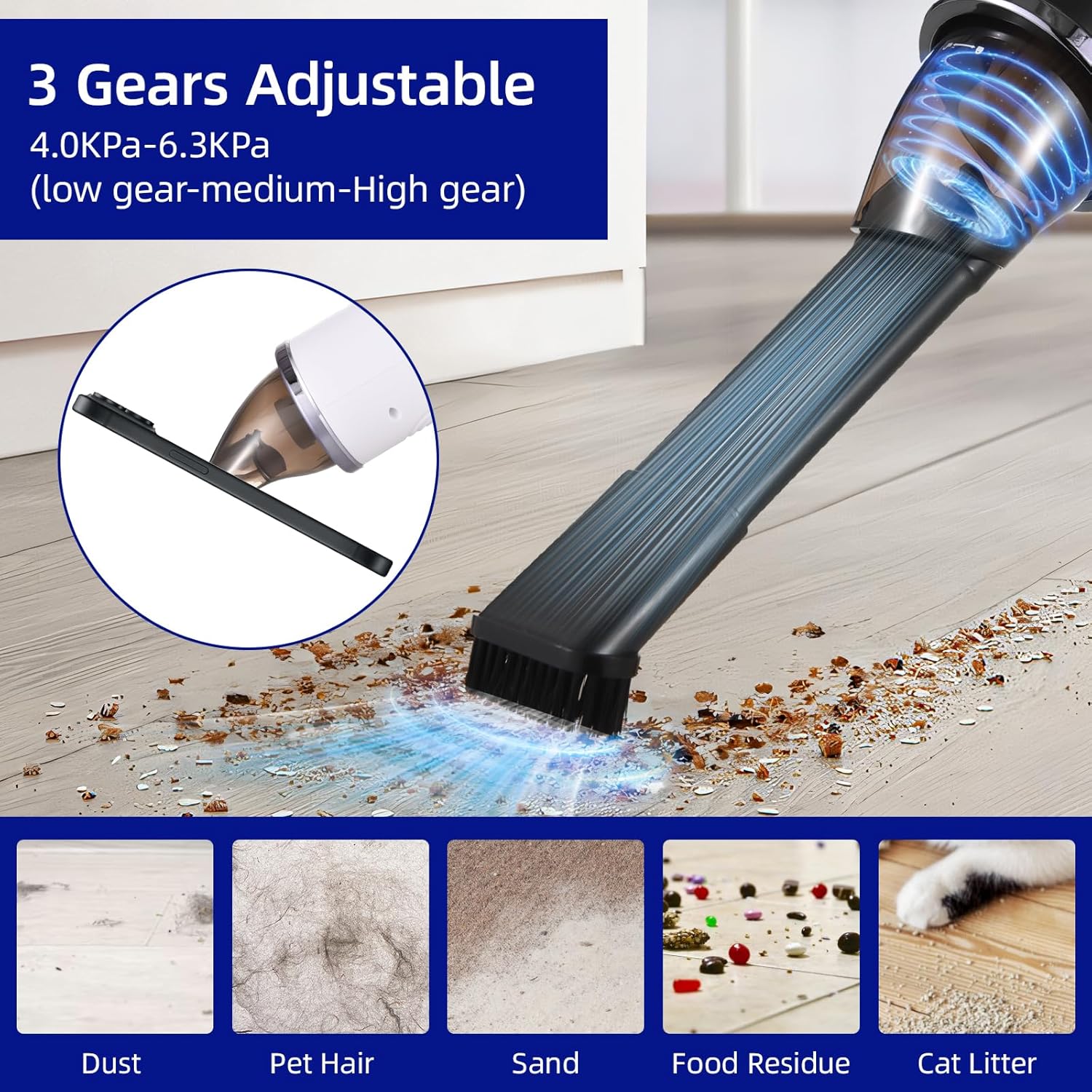 Handheld Vacuum er 6300Pa Powerful Suction Hand Vacuum Handheld Vacuum er 6300Pa Powerful Suction Hand Vacuum
